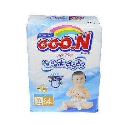 GOO.N 大王 维E系列 婴儿纸尿裤 M64片 *2件（买一送一）
