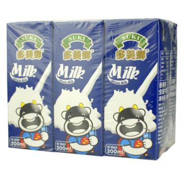 suki 多美鲜 全脂纯牛奶 200ml*30盒*2件+多美鲜 全脂纯牛奶 200ml*12盒
