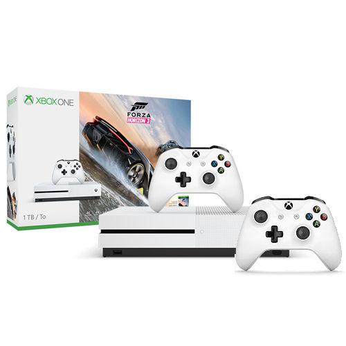 Microsoft 微软 Xbox One S 1TB 游戏主机《极限竞速：地平线3》同捆版+额外手柄