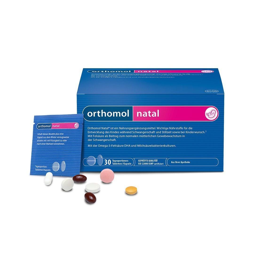 orthomol Natal 孕期及产后综合营养片/胶囊 组合装 30天