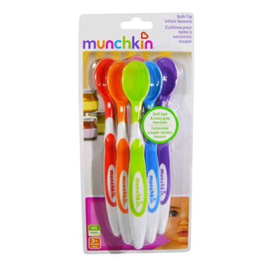 Munchkin 满趣健 婴儿彩色软头勺 6支装