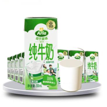Arla 爱氏晨曦全脂牛奶200ml*24盒*4件+金龙鱼 黄金比例调和油 1.8L