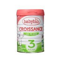 Babybio伴宝乐 Croissance 3段有机婴幼儿奶粉1-3岁900克 *5件
