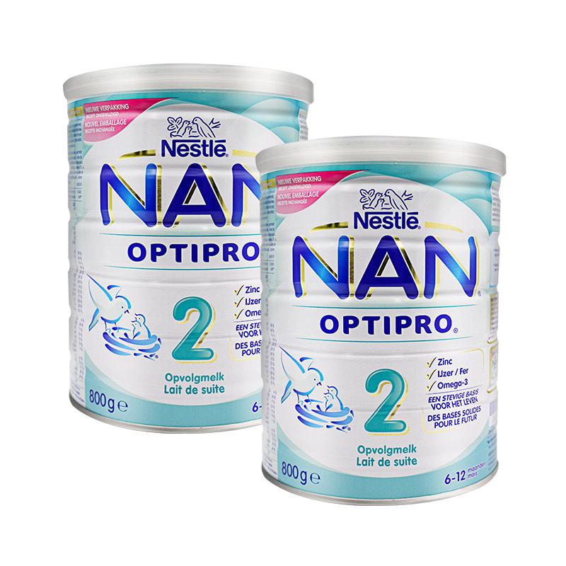 Nestle NAN 雀巢能恩 2段 婴幼儿标准配方奶粉 800g*2