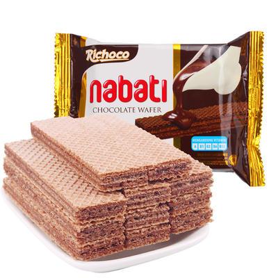 [当当自营] 印尼进口 Nabati纳宝帝Richoco丽巧克 巧克力味威化饼干 58g 1元 不限购