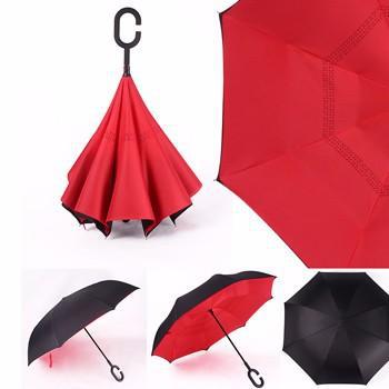 飞誉 反向伞直杆晴雨伞创意汽车伞
