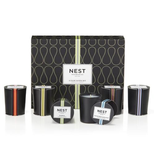 NEST Fragrances Luxury Mini Votive 香薰烛 套装（含葡萄柚、海雾、雪松等香型）