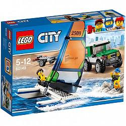 LEGO 乐高 城市系列 L60149 四驱车与双体帆船