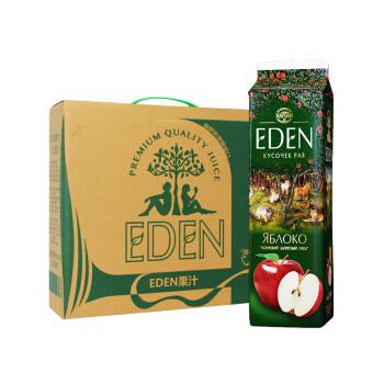 EDEN 伊登 多种口味 苹果汁 1L*4盒