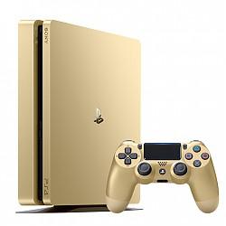 京东PLUS会员：索尼（SONY）【PS4国行主机】PlayStation 4 电脑娱乐游戏主机 500G（金色）含3个月会员Plus