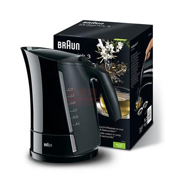 Braun博朗 自动断电热水壶 wk300（黑色）