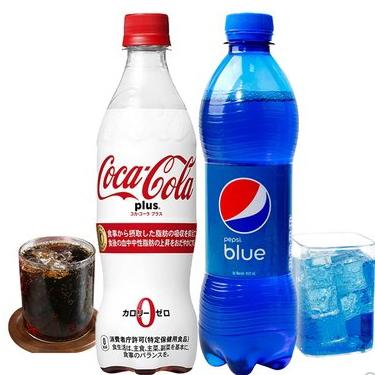 PEPSI 巴厘岛蓝可乐+Coca Cola 零卡Plus可乐
