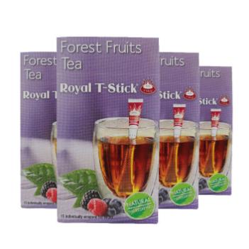 Royal T-Stick 创意茶包茶棒 15包（森林水果阿萨姆红茶） *4盒