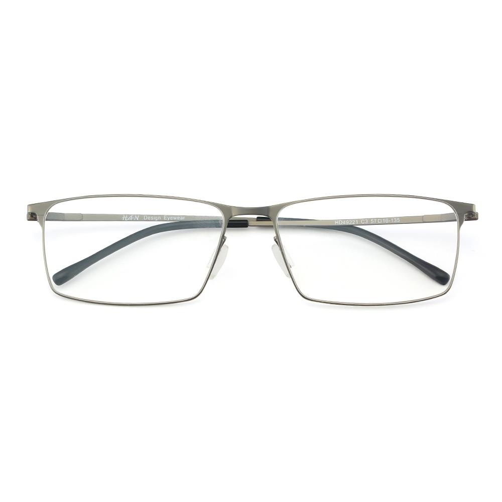 HAN 不锈钢 光学眼镜架 HD49221+ HAN1.60防蓝光镜片