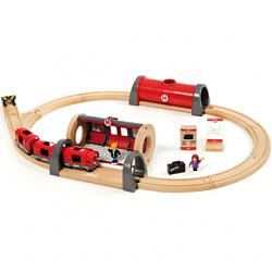 [当当自营]BRIO 声光地铁车站套装 儿童益智拼插木制轨道小火车玩具 BR33513