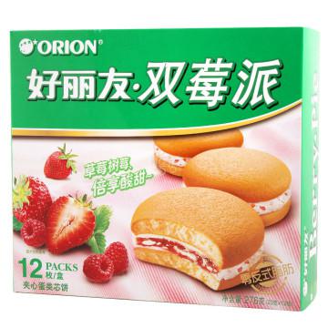 Orion 好丽友 双莓派 夹心蛋类芯饼 12枚 276g