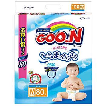 Goo.n大王 维E系列 婴儿纸尿裤 M80 *5件