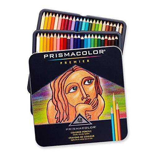 PRISMACOLOR 3598T 48色 铁盒装 软芯彩色铅笔 *2件