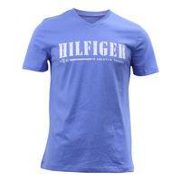 TOMMY HILFIGER 09T3091 男士V领短袖T恤 蓝色L码