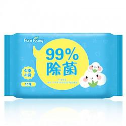 飘漾（Pureyoung）婴幼儿湿巾 99%除菌 10片*20包