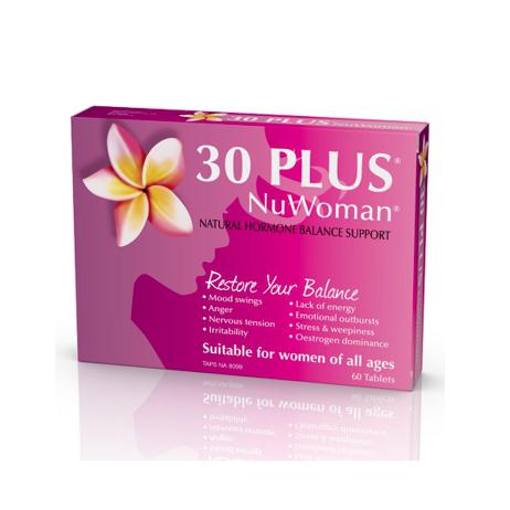 30 Plus NuWoman 女性荷尔蒙补充剂 60片 *3盒
