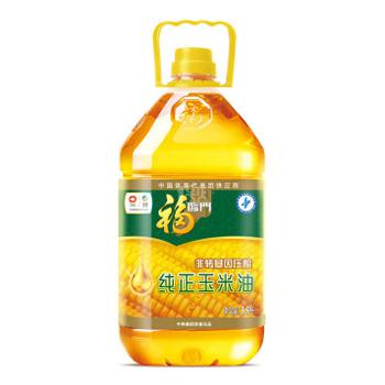 福临门 纯正玉米油 非转 压榨油 3.5L/桶