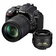 Nikon 尼康 D5300 单反双镜头（18-105mm+DX 35mm f/1.8G）套机