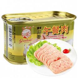 【京东超市】长城 午餐肉 优质蒜香罐头198g *8件