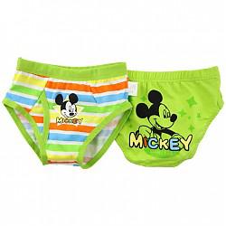 迪士尼宝宝 儿童内裤 2条装 草绿+蔚蓝彩条 *3件