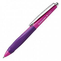 施耐德（Schneider）中性笔签字笔顺滑书写日常办公用0.4mm黑芯 Haptify海豚 粉紫色