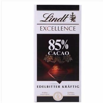 【京东超市】 京东海外直采 瑞士莲Lindt 85%黑巧克力 100g/块 德国进口 *9件