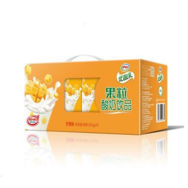 伊利 优酸乳 果粒酸奶饮品 芒果味 245g*12盒