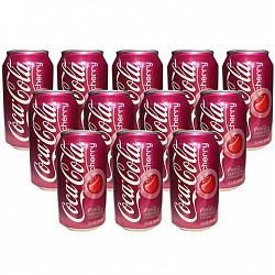 美国进口 Coca Cola 可口可乐 樱桃味 355ml*12罐*4件