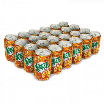 【京东超市】美年达橙味碳酸饮料330ml*24听 箱装（新老包装随机发货）