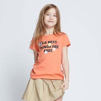 Maxwin kids 4-14岁女童针织短袖T恤