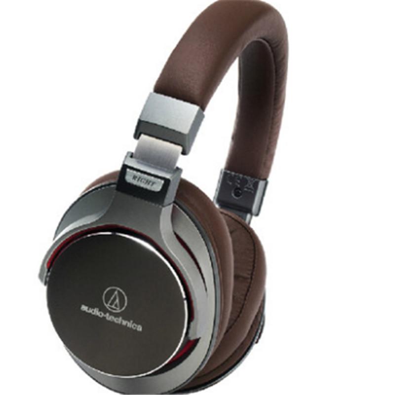 audio-technica 铁三角 ATH-MSR7 头戴式耳机 灰银色+实木耳机架