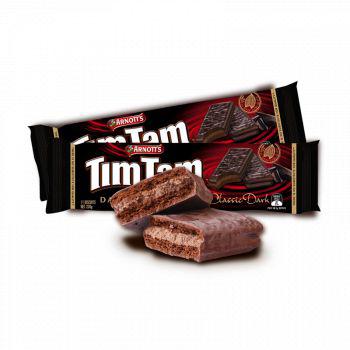 天甜牌timtam 黑巧克力味巧克力饼干 200g*9件
