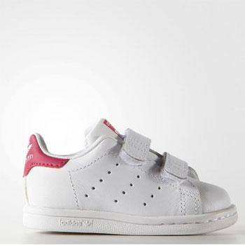 历史新低： adidas阿迪达斯 三叶草 STAN SMITH 女 婴童鞋 *2件