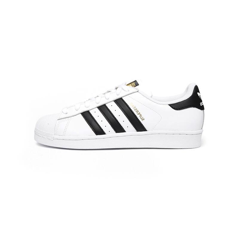 adidas 阿迪达斯 Superstar 男士板鞋 C77124 WBK 白色/黑色