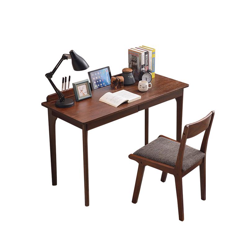 夏树 GNZ01 实木书桌 1.2m + 牛角椅