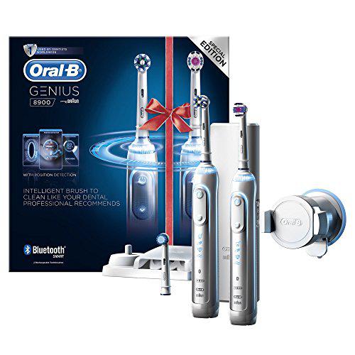 BRAUN博朗 Oral-B Genius 8900 智能电动牙刷套装（两支装）