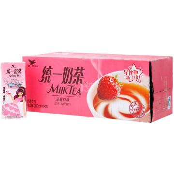 统一 奶茶 草莓口味 250ml*24盒