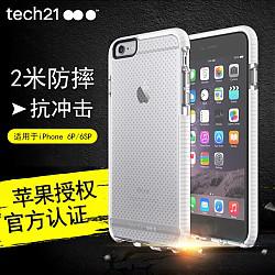 tech21 手机壳iphone6plus防摔保护壳苹果6p波点运动款保护套 白