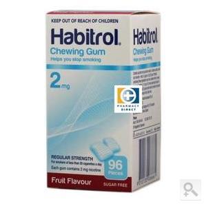 Habitrol 2mg 尼古丁戒烟口香糖（水果味）96颗*3