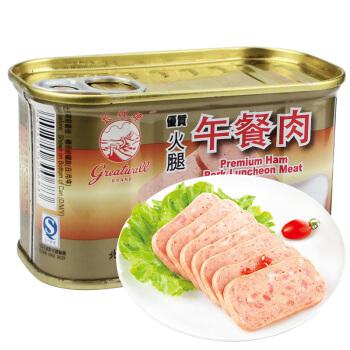 【京东超市】长城 午餐肉 优质火腿罐头198g *8件