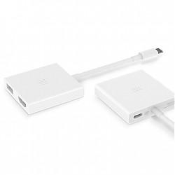 小米（MI）笔记本USB-C至HDMI多功能转接器 智能充电苹果MacBook兼用 白色