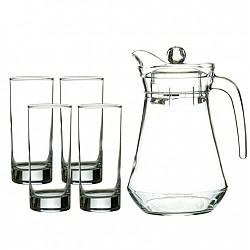 青苹果 玻璃水杯冷水壶 水具套装5件套 EH1002-1-ES1004/L5 *8件