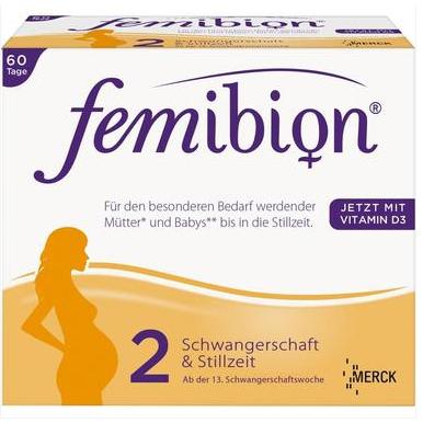 FEMIBION 孕妇叶酸补充片 60片片剂+60粒胶囊