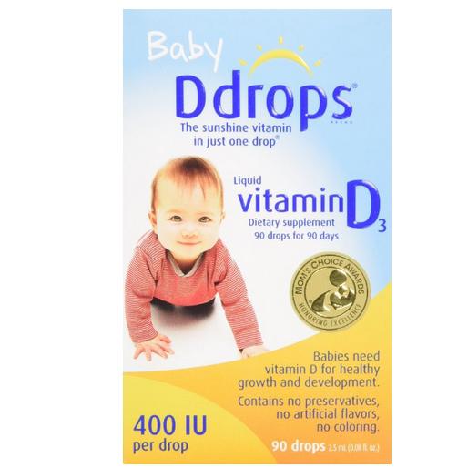Ddrops 婴儿维生素D3滴剂 90滴