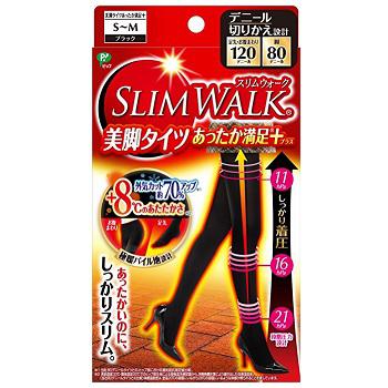 SLIM WALK 发热美脚瘦腿袜 升级版 1双入